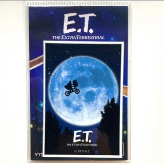 ユニバーサルエンターテインメント(UNIVERSAL ENTERTAINMENT)の映画「E.T.」ポスターミニステッカー  「月と自転車」  耐水性　耐光性(キャラクターグッズ)