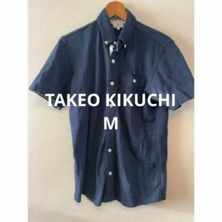 タケオキクチ(TAKEO KIKUCHI)のTAKEO KIKUCHI TK 半袖 ポロシャツ ネイビー サイズ2 メンズ(ポロシャツ)