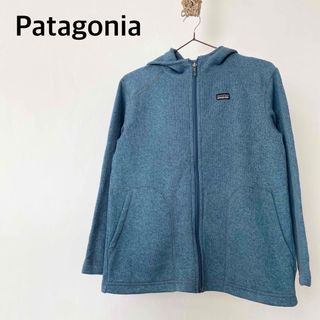 パタゴニア(patagonia)のパタゴニア　ブルー系　パーカー　アウター　フード(ジャケット/上着)