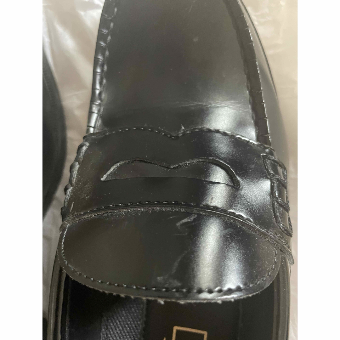 G.T. HAWKINS(ジーティーホーキンス)のローファー 黒 24.5cm  ホーキンス 中学 高校 通学 レディースの靴/シューズ(ローファー/革靴)の商品写真