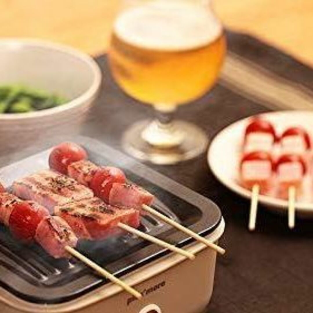 新品★プラスモア ちょい焼きグリル  GLグリルプレート 宅飲み キャンプ インテリア/住まい/日用品のキッチン/食器(調理道具/製菓道具)の商品写真