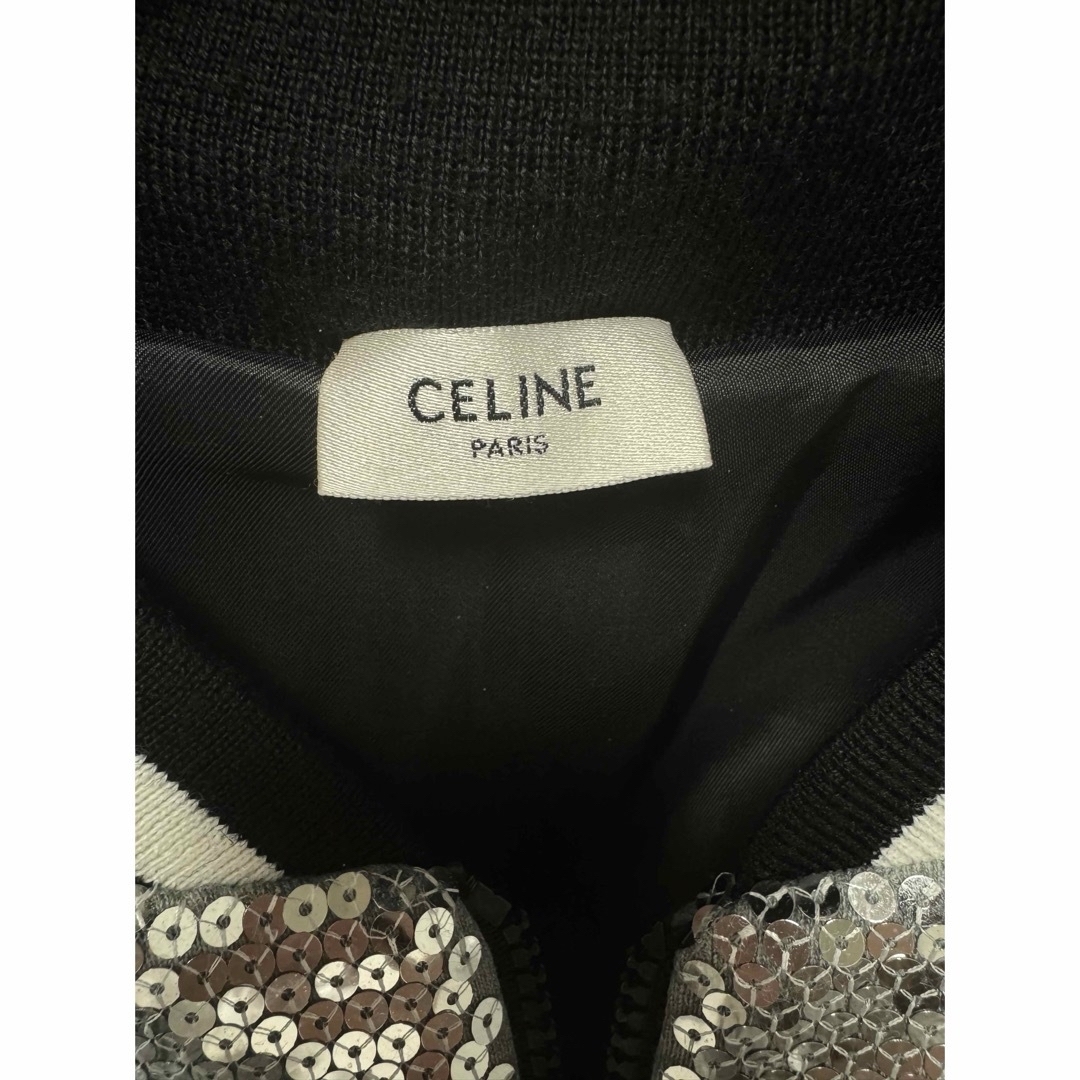 celine(セリーヌ)のCELINE 22SS スパンコール　テディジャケット　XLサイズ メンズのジャケット/アウター(ブルゾン)の商品写真