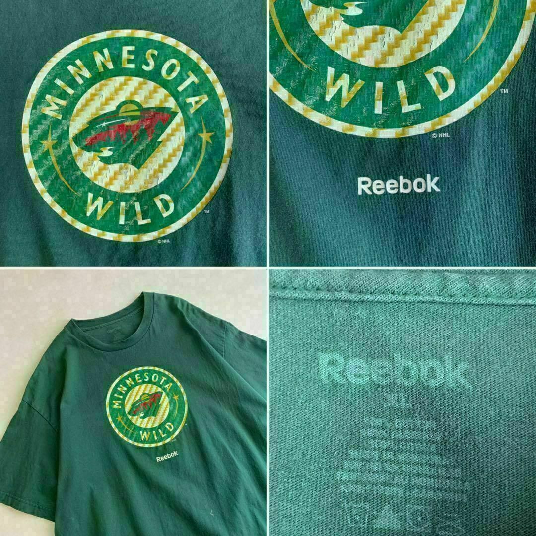 Reebok(リーボック)の00’s Reebok リーボック ミネソタワイルド プリントTシャツ グリーン メンズのトップス(Tシャツ/カットソー(半袖/袖なし))の商品写真