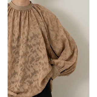 amiur velour tape jacquard blouse (シャツ/ブラウス(長袖/七分))
