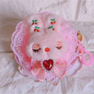 482 ハンドメイド コインケース 小物入れ うさぎ うさちゃん(コインケース)