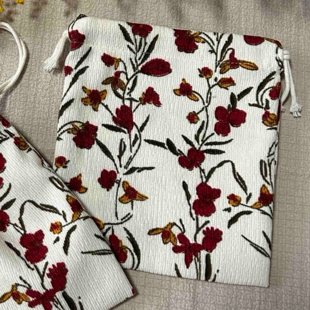 韓国アクセサリー 小物 ミニ巾着袋 ミニポーチ 花柄 レディースのファッション小物(ポーチ)の商品写真