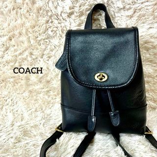 コーチ(COACH)の【コーチ/極美品】ミニリュック 【ブラック/ゴールド/ターンロック/9960】(リュック/バックパック)