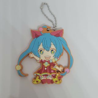 セガ(SEGA)のねんどろいど　初音ミク　ラバーキーホルダー(キーホルダー)