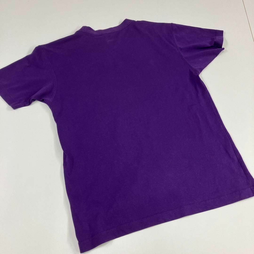 Columbia(コロンビア)のコロンビア　Tシャツ　パープル　ロゴ　カットソー　古着　フェード メンズのトップス(Tシャツ/カットソー(半袖/袖なし))の商品写真
