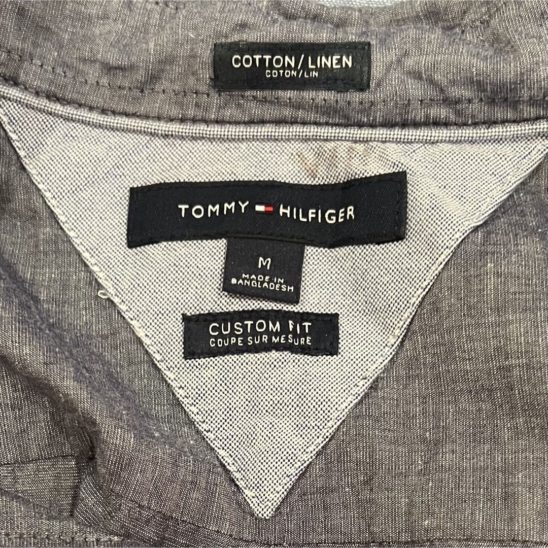 TOMMY HILFIGER(トミーヒルフィガー)のトミーヒルフィガー コットンシャツ ダークネイビー M Tommy メンズのトップス(シャツ)の商品写真