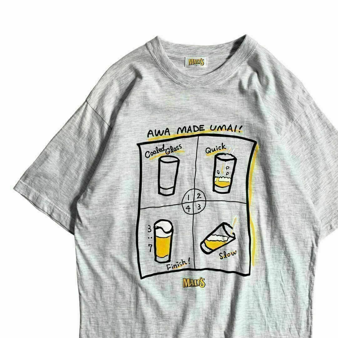 サントリー(サントリー)のMALT’S モルツ ビールプリントTシャツ グレー メンズのトップス(Tシャツ/カットソー(半袖/袖なし))の商品写真