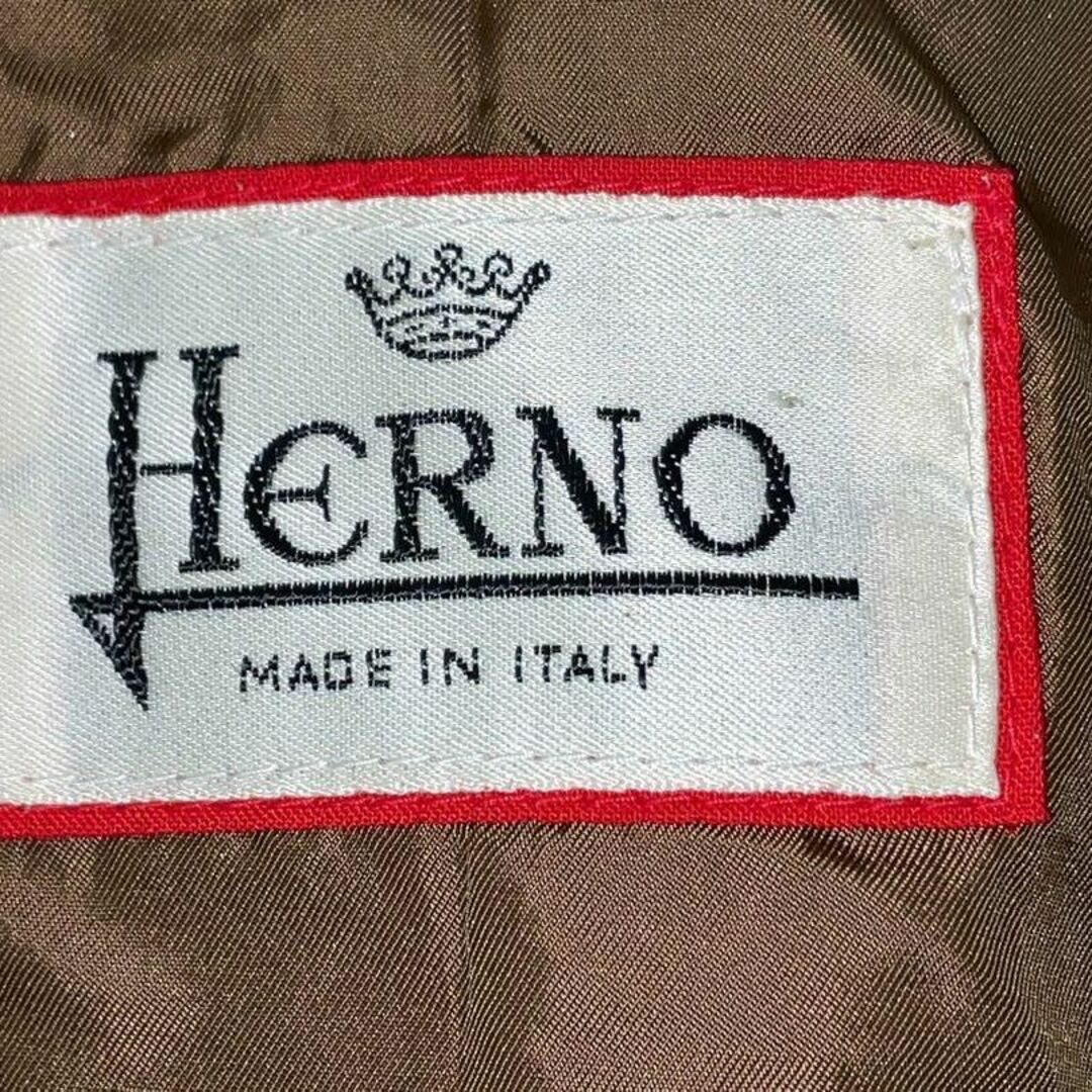 HERNO(ヘルノ)のHerno ヘルノ ノーカラージャケット ストライプ ヴィンテージ イタリア製 レディースのジャケット/アウター(ノーカラージャケット)の商品写真