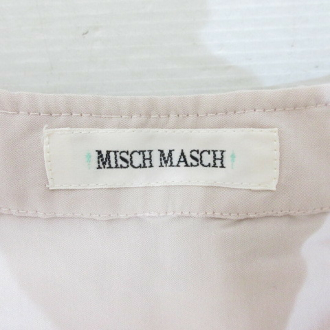 MISCH MASCH(ミッシュマッシュ)のミッシュマッシュ 五分袖 ジップ ブルゾン M ピンク クロップド丈 ジャケット レディースのジャケット/アウター(ブルゾン)の商品写真