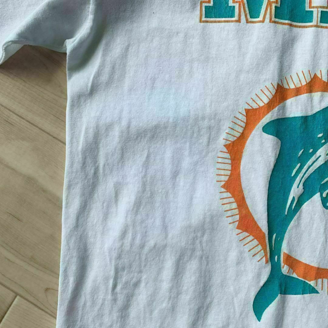 94年製 NUTMEG USA製 MIAMI DOLPHINS Tシャツ メンズのトップス(Tシャツ/カットソー(半袖/袖なし))の商品写真