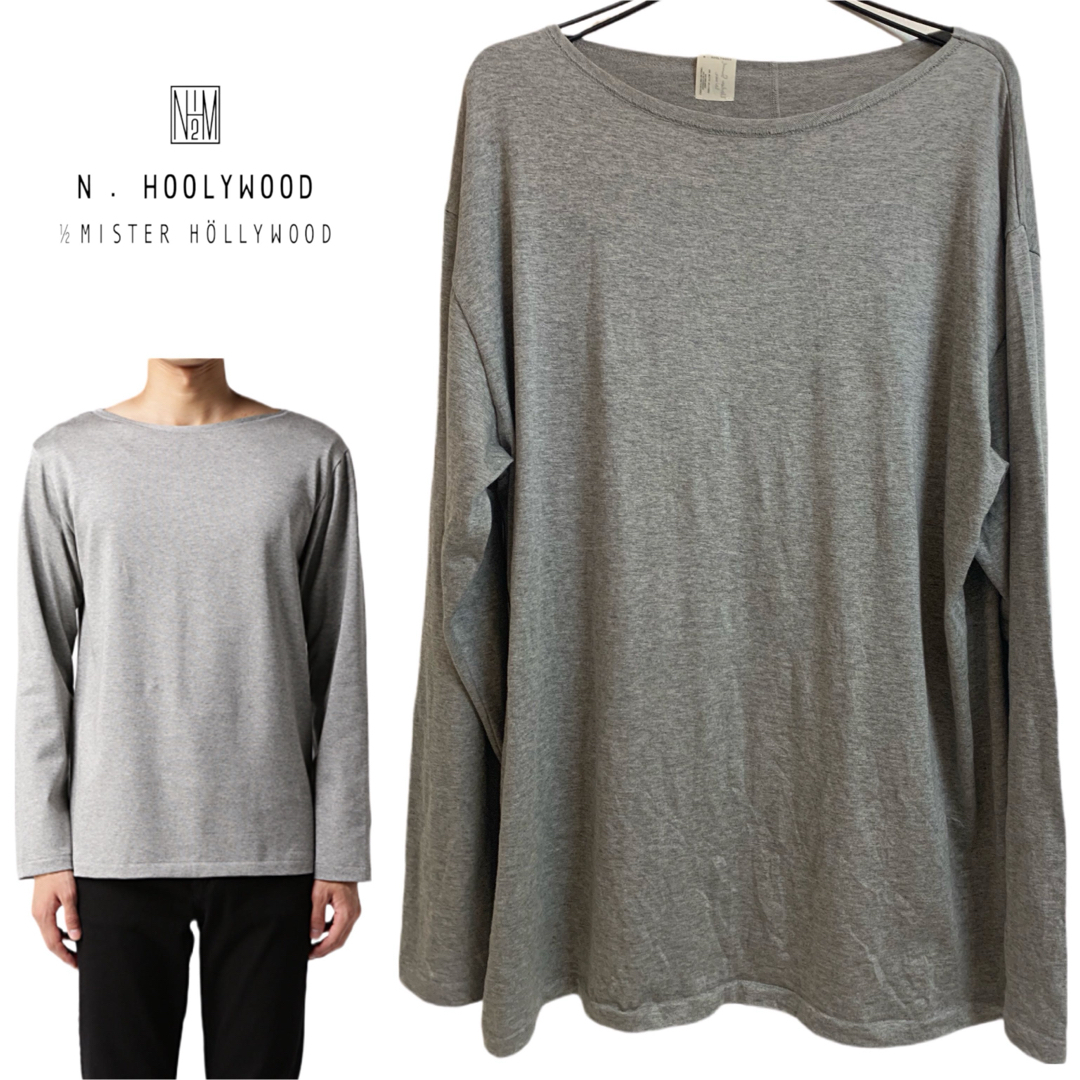 N.HOOLYWOOD(エヌハリウッド)のN.HOOLYWOOD OVERSIZE BOATNECK LONGSLEEVE メンズのトップス(Tシャツ/カットソー(七分/長袖))の商品写真