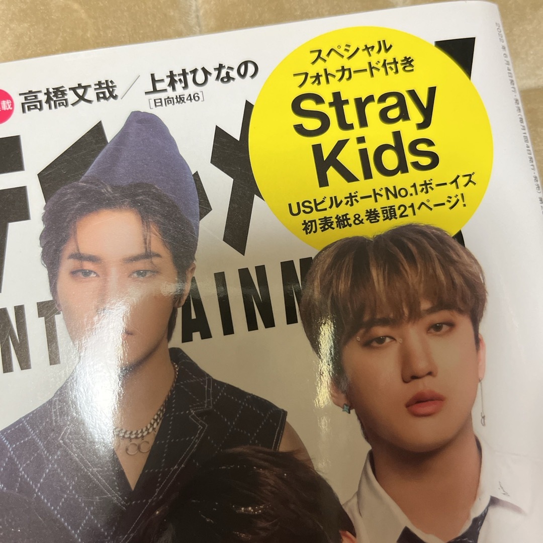 Stray Kids(ストレイキッズ)のStray Kids スキズ　日経エンタテインメント!  エンタメ/ホビーの雑誌(音楽/芸能)の商品写真