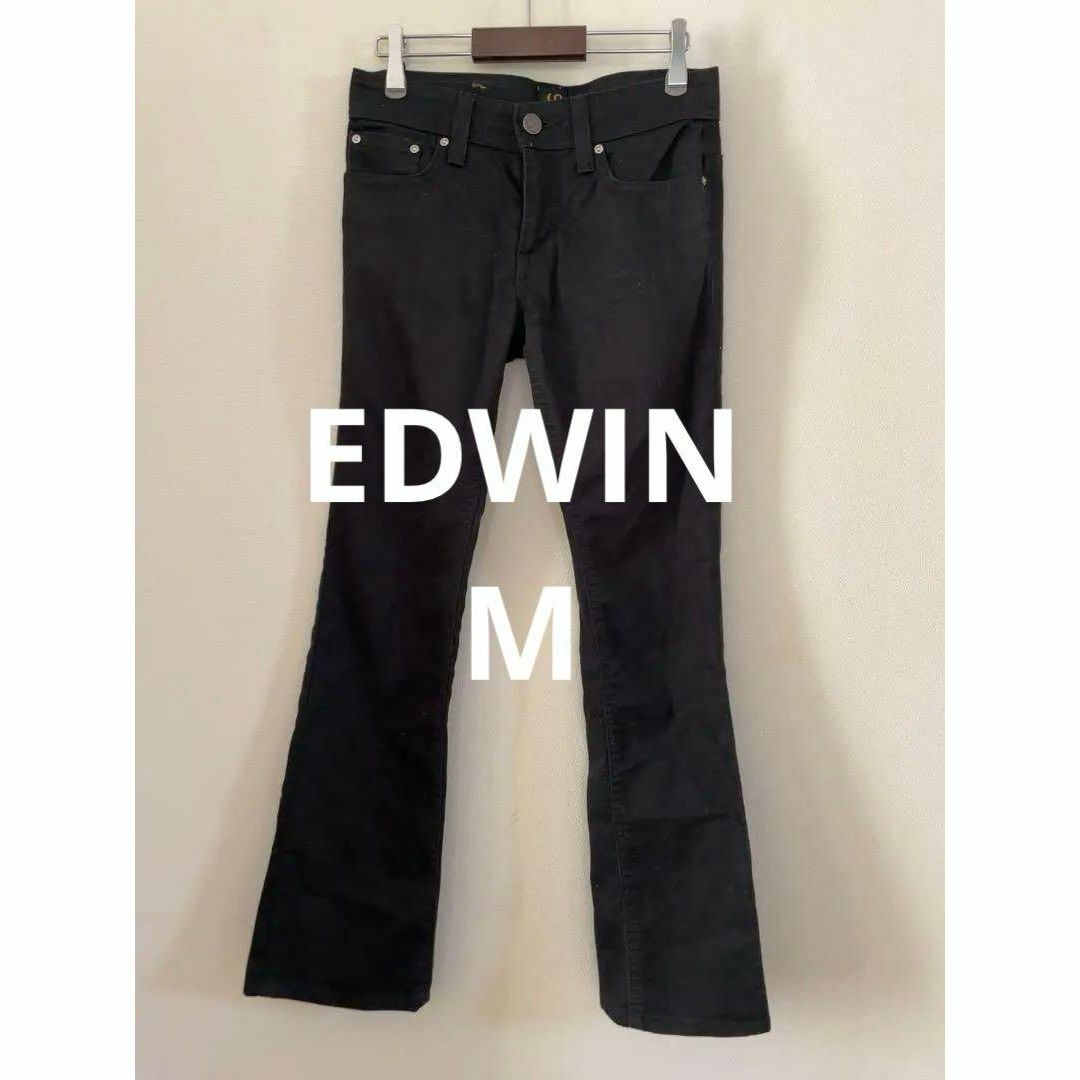 EDWIN(エドウィン)のサムシング エドウィン デニムパンツ ブラック 日本製 ヴィンテージ レディースのパンツ(デニム/ジーンズ)の商品写真