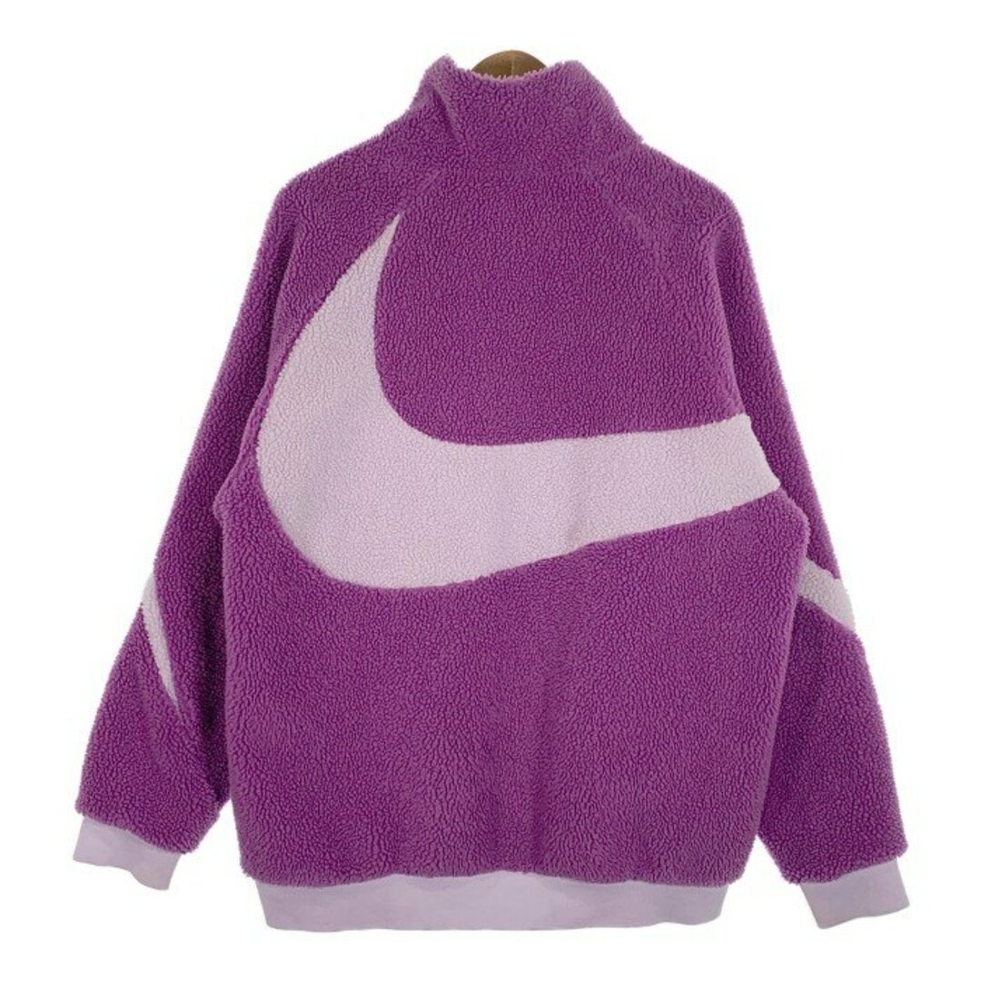 NIKE(ナイキ)のNIKE ナイキ VM SWOOSH FULL ZIP JACKET ビッグスウッシュ リバーシブル ボアジャケット パープル  BQ6546-570 Size XL メンズのジャケット/アウター(その他)の商品写真