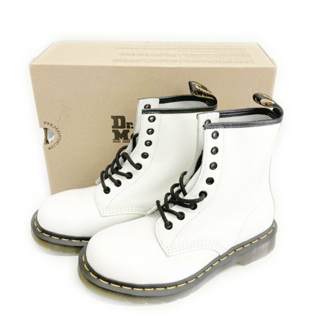 Dr.Martens(ドクターマーチン)の★Dr.Martens ドクターマーチン 11822 8ホールブーツ ホワイト UK5 24cm レディースの靴/シューズ(ブーツ)の商品写真