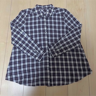 Funlune コットン チェックシャツ ブラウス  日本製(シャツ/ブラウス(長袖/七分))