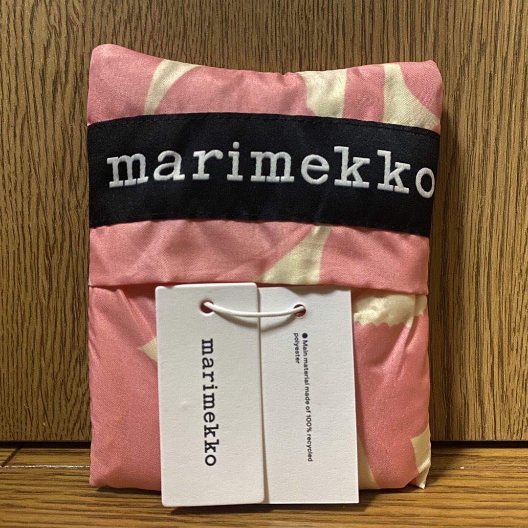 marimekko(マリメッコ)の【新品/未使用】マリメッコ エコバッグ ウニッコ ピンク x オフホワイト レディースのバッグ(エコバッグ)の商品写真