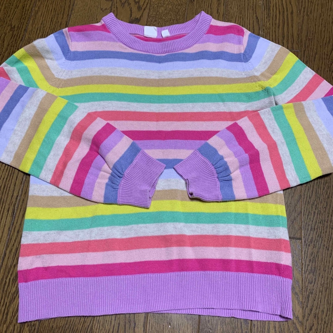 GAP Kids(ギャップキッズ)の美品　GAP KIDS ボーダートップス　150 キッズ/ベビー/マタニティのキッズ服女の子用(90cm~)(Tシャツ/カットソー)の商品写真