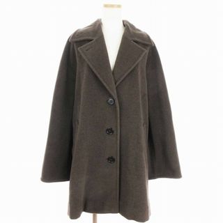 マックスマーラ(Max Mara)のマックスマーラ 銀タグ Aライン チェスターコート ジャケット ウール 茶 42(その他)