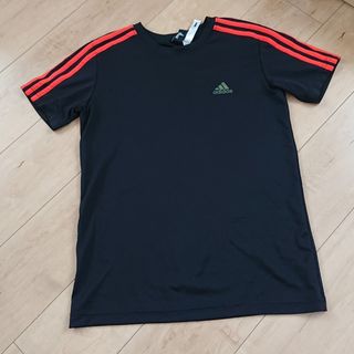 アディダス(adidas)のアディダス 半袖トップス 160 黒(Tシャツ/カットソー)