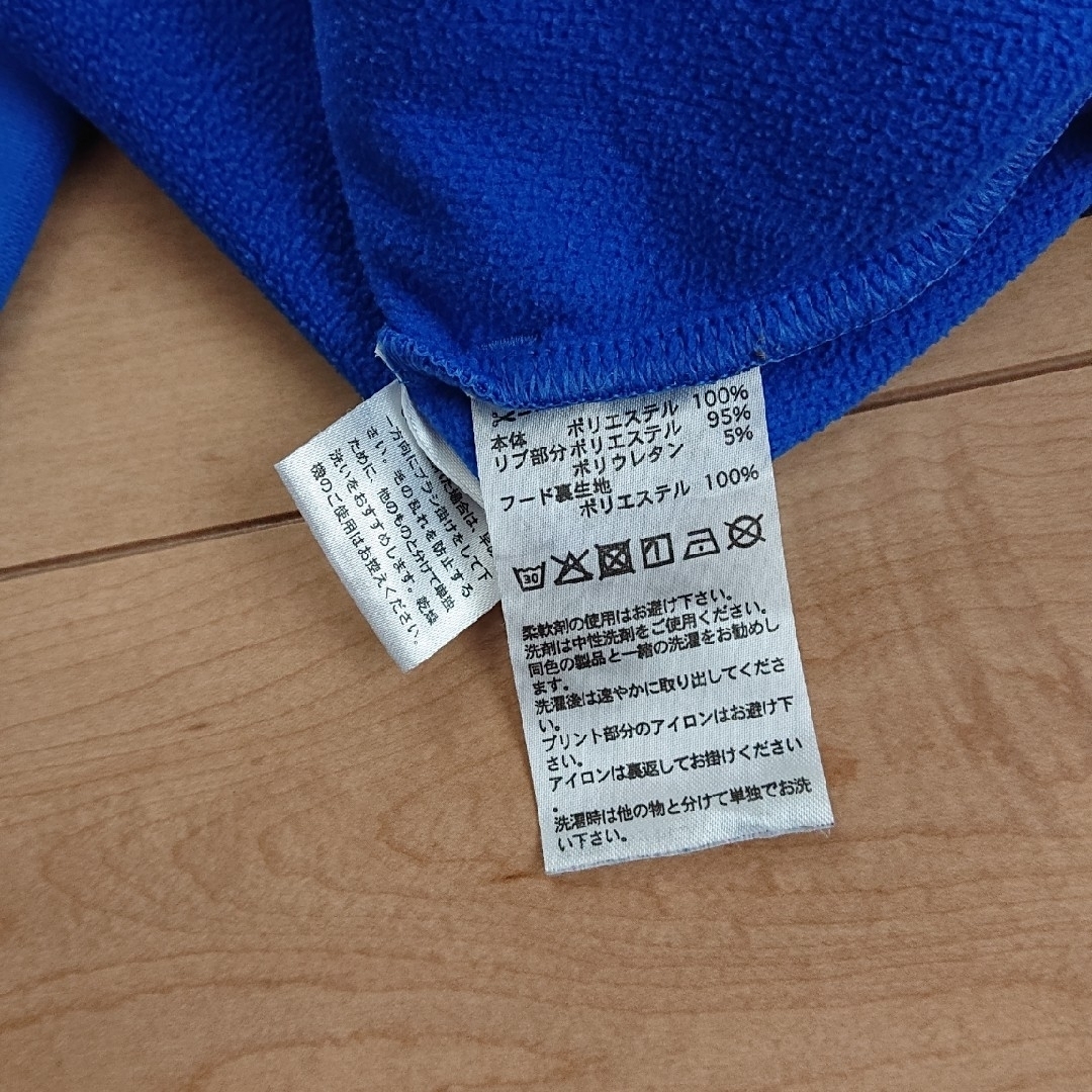 adidas(アディダス)のアディダス パーカー 160 青 キッズ/ベビー/マタニティのキッズ服男の子用(90cm~)(Tシャツ/カットソー)の商品写真