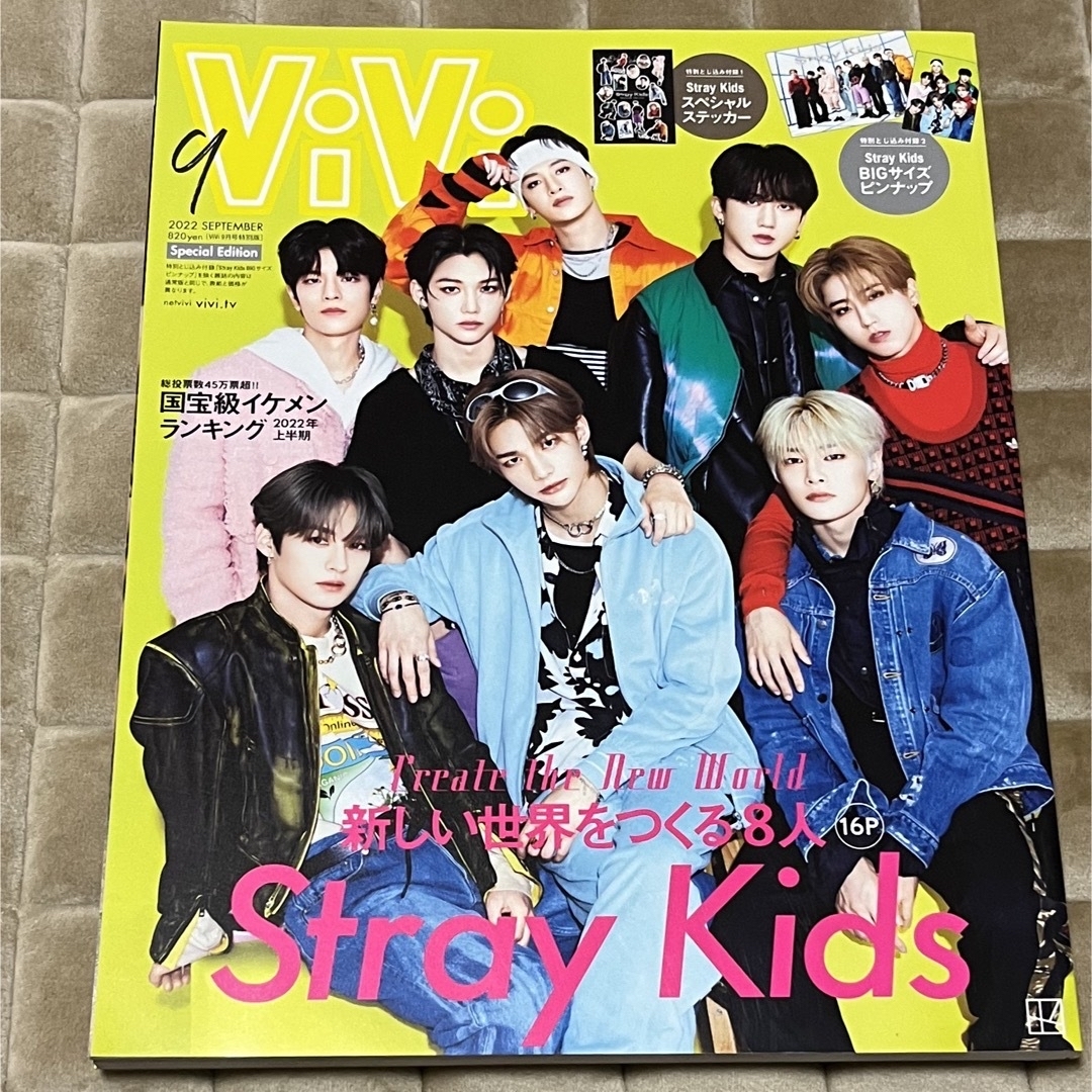 Stray Kids(ストレイキッズ)のStray Kids スキズ　増刊ViVi 2022年 09月号  エンタメ/ホビーの雑誌(その他)の商品写真