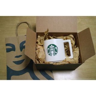 スターバックスコーヒー(Starbucks Coffee)の【新品未使用】韓国スターバックス 355mlマグカップ　ニューボーンチャイナ(グラス/カップ)