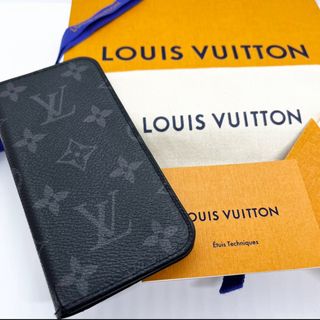 ルイヴィトン(LOUIS VUITTON)のLOUIS VUITTON   モノグラム iphoneケース PVC 黒(iPhoneケース)