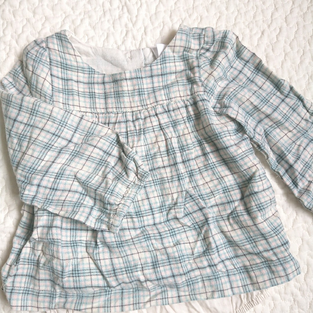 babyGAP(ベビーギャップ)のベビーギャップ チュニック 長袖 トップス カットソー ロンパース 80 キッズ/ベビー/マタニティのベビー服(~85cm)(ロンパース)の商品写真