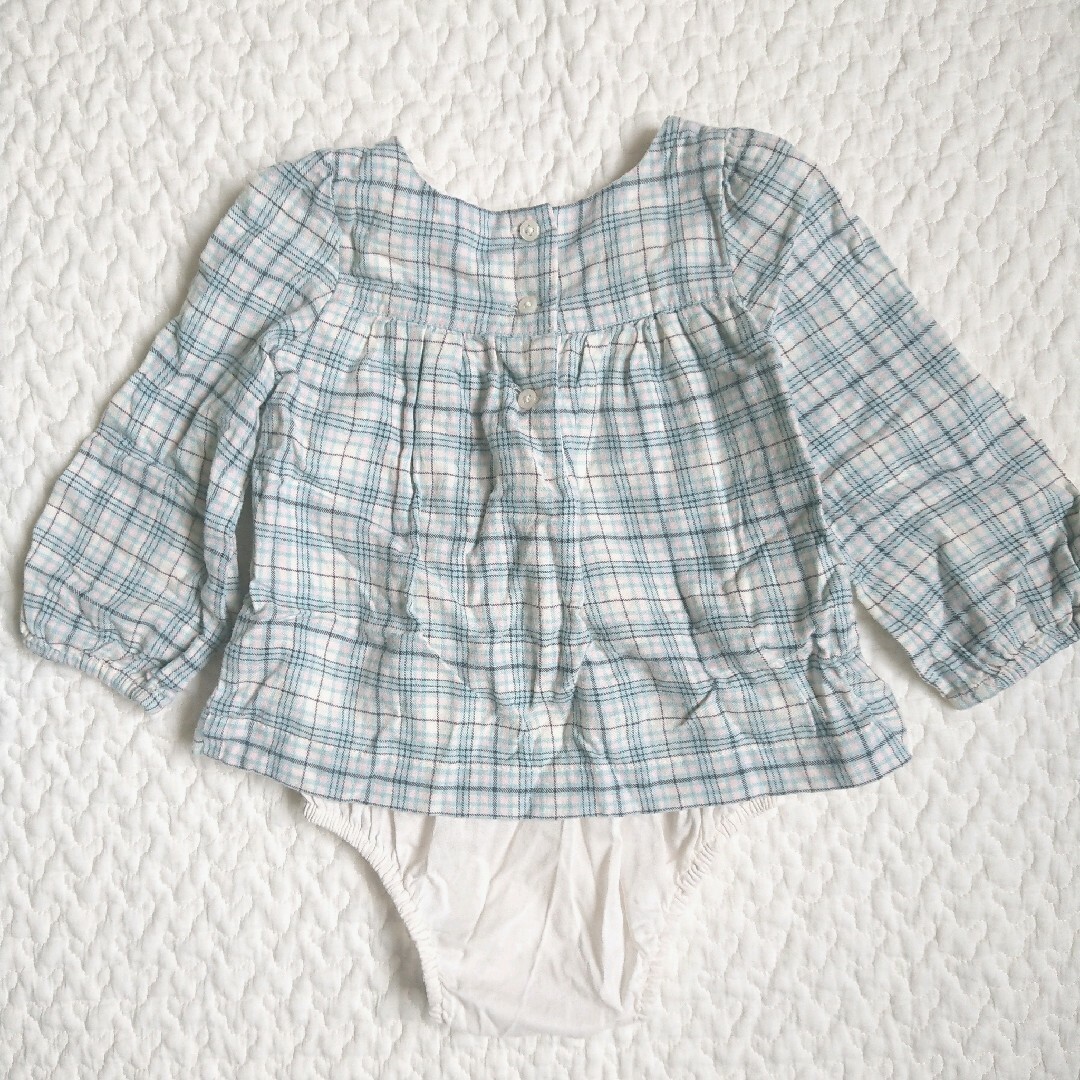 babyGAP(ベビーギャップ)のベビーギャップ チュニック 長袖 トップス カットソー ロンパース 80 キッズ/ベビー/マタニティのベビー服(~85cm)(ロンパース)の商品写真