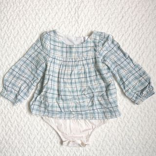 ベビーギャップ(babyGAP)のベビーギャップ チュニック 長袖 トップス カットソー ロンパース 80(ロンパース)