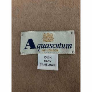 アクアスキュータム(AQUA SCUTUM)のAquascutum ベビーキャメル マフラー  ベビーキャメル100％(マフラー)