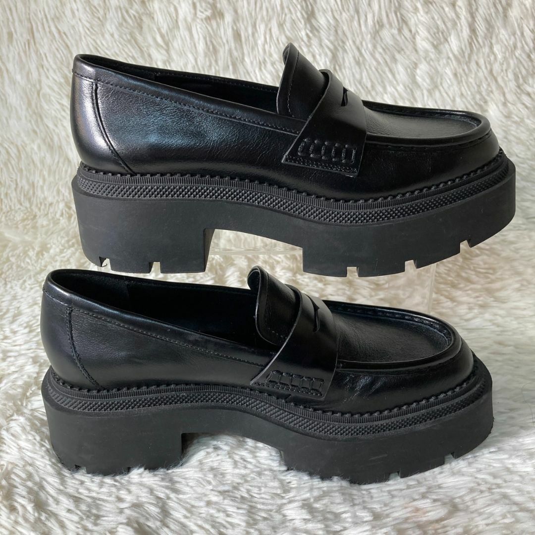 ZARA - 極美品 ZARA ザラ 厚底 ローファー コインローファー 38 ZARA - 極美品 ZARA ザラ 厚底 ローファー コインローファー 38