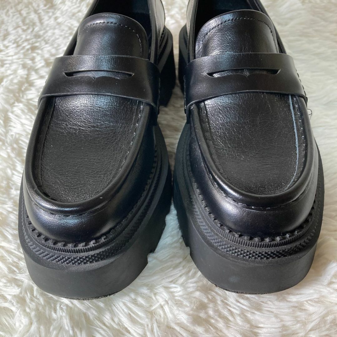 ZARA - 極美品 ZARA ザラ 厚底 ローファー コインローファー 38 ZARA - 極美品 ZARA ザラ 厚底 ローファー コインローファー 38