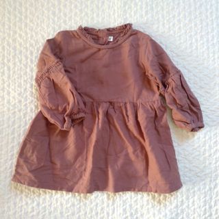 ニシマツヤ(西松屋)の西松屋　ベビー　トップス　チュニック　ナチュラル　95　コットン　長袖(Tシャツ/カットソー)