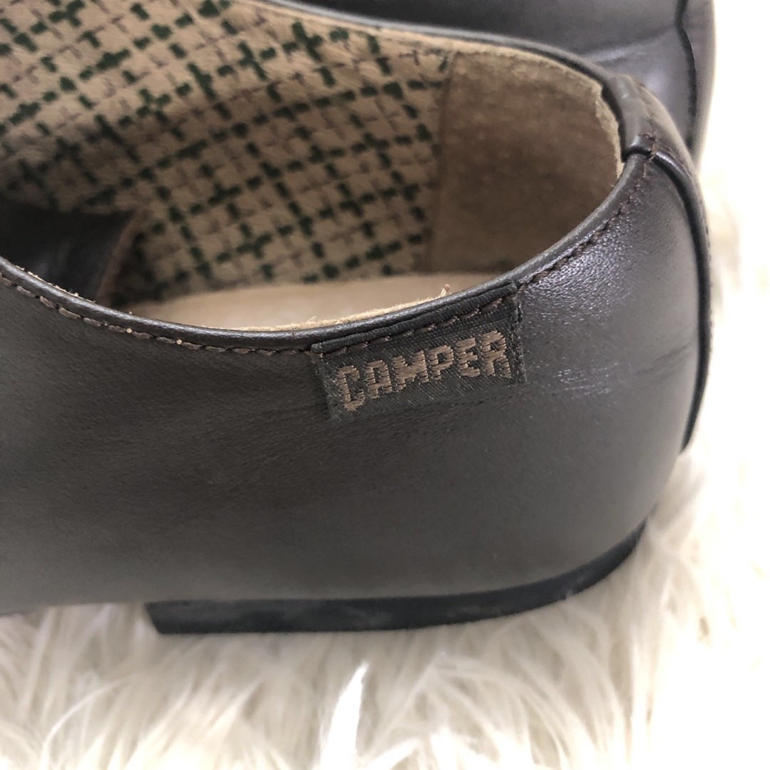 CAMPER(カンペール)のCAMPER シューズ　レザー　レースアップ　ラウンド　24.5 レディースの靴/シューズ(ローファー/革靴)の商品写真