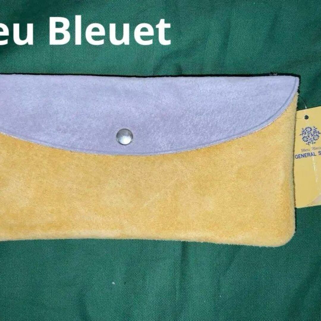 Bleu Bleuet(ブルーブルーエ)のBleu Bleuet ブルーブルーエ 小物入 大ポーチ イエロー タグ付 レディースのバッグ(ショルダーバッグ)の商品写真