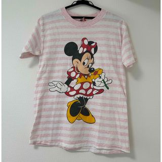 ディズニー(Disney)のボーダープリント　Tシャツ　DISNEY MADE IN U.S.A(Tシャツ(半袖/袖なし))