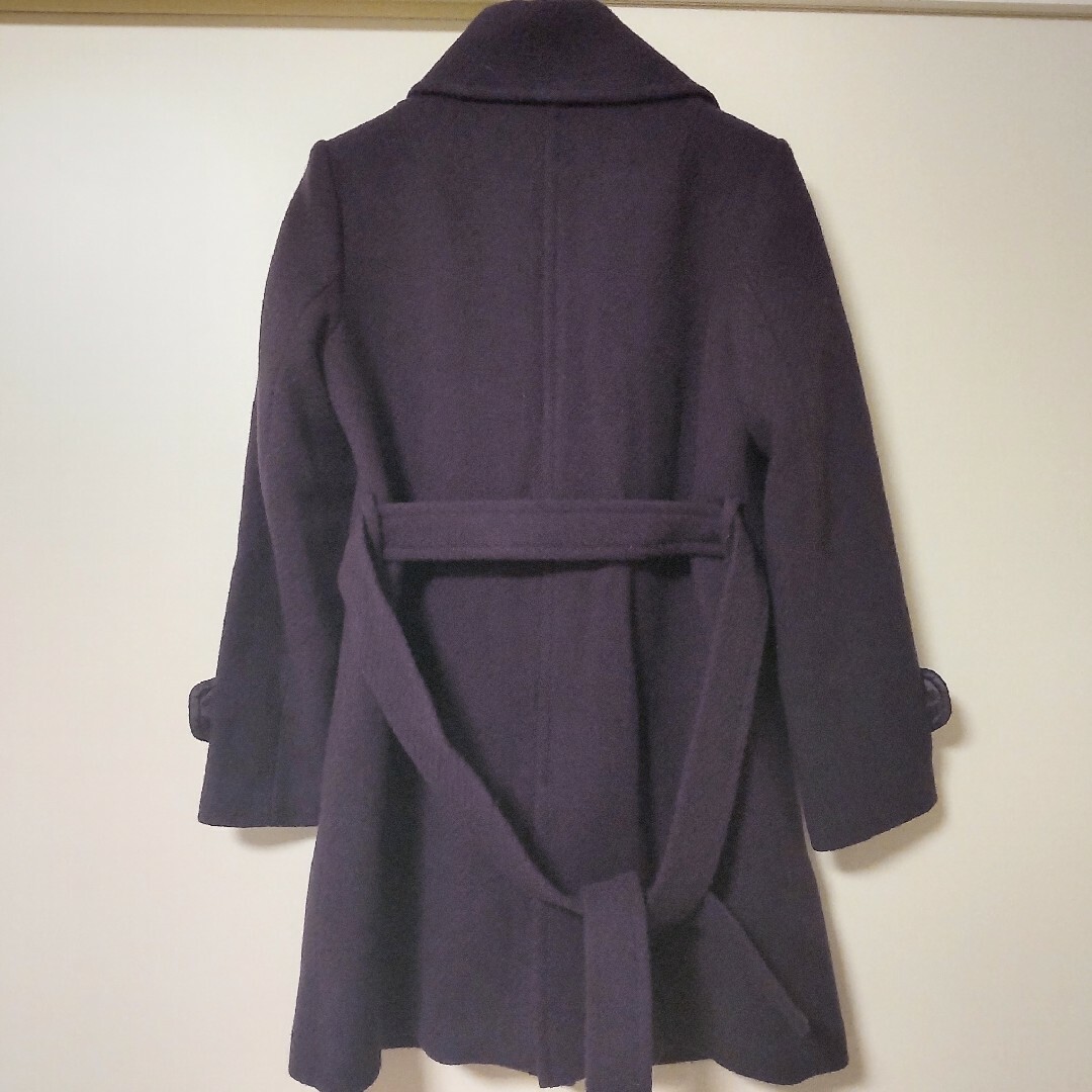 SPB エスピービー スタンドカラーコート 紫 ロングコート レディースのジャケット/アウター(ロングコート)の商品写真