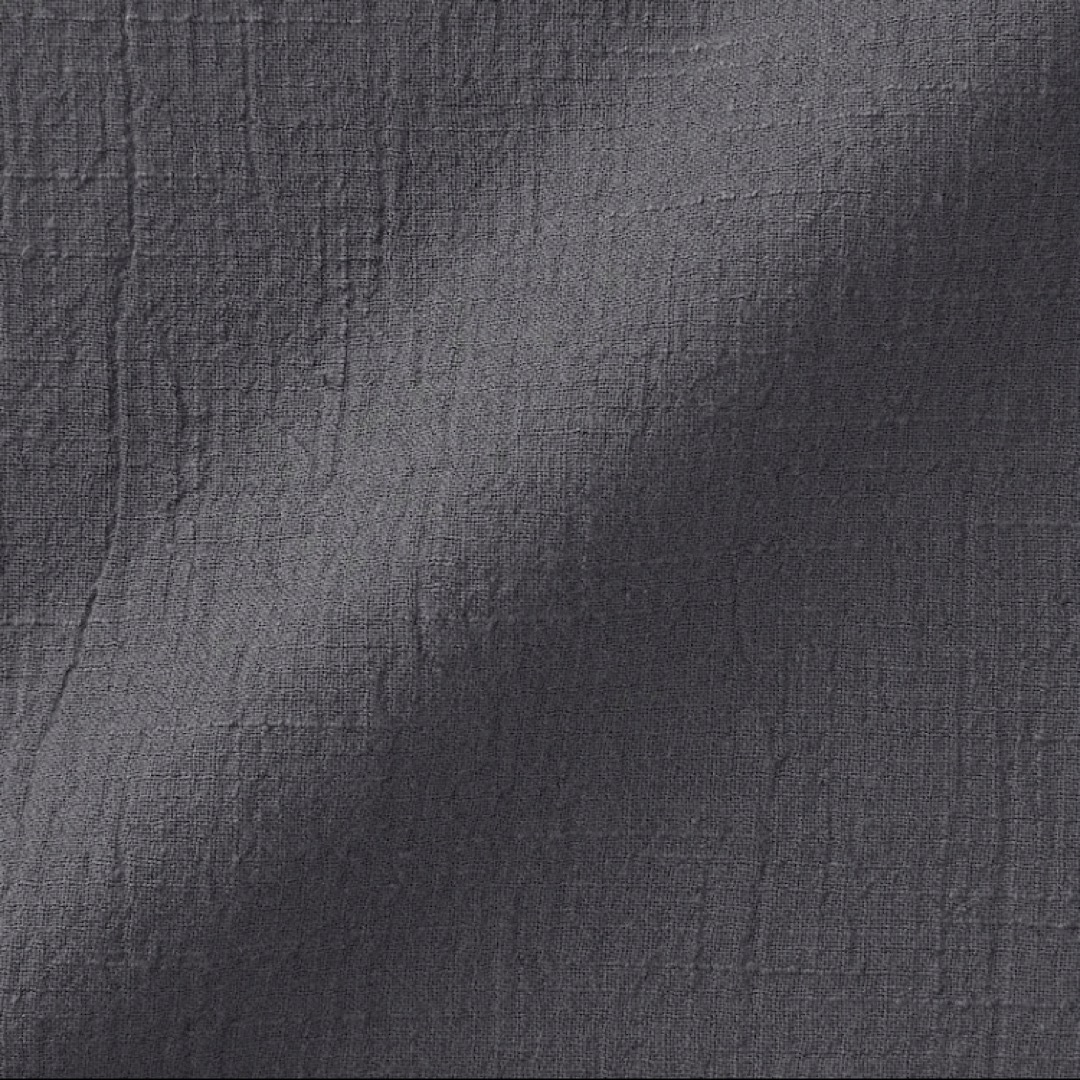 MUJI (無印良品)(ムジルシリョウヒン)の無印良品 『綿強撚クレープ織 ボックスシーツ(チャコール・シングル)』 インテリア/住まい/日用品の寝具(シーツ/カバー)の商品写真