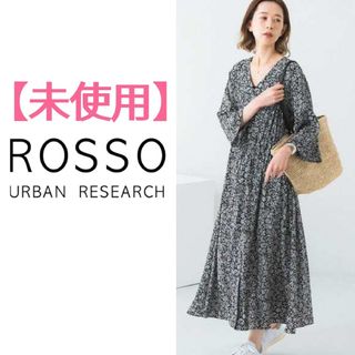 アーバンリサーチロッソ(URBAN RESEARCH ROSSO)の＊【最終価格・値引き不可】アーバンリサーチロッソ　フラワープリントワンピース(ロングワンピース/マキシワンピース)