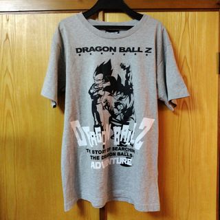 ドラゴンボール(ドラゴンボール)の新品　未使用】ドラゴンボールZ　孫悟空　ベジータ　グレイ　Tシャッ　半袖　M(Tシャツ/カットソー(半袖/袖なし))