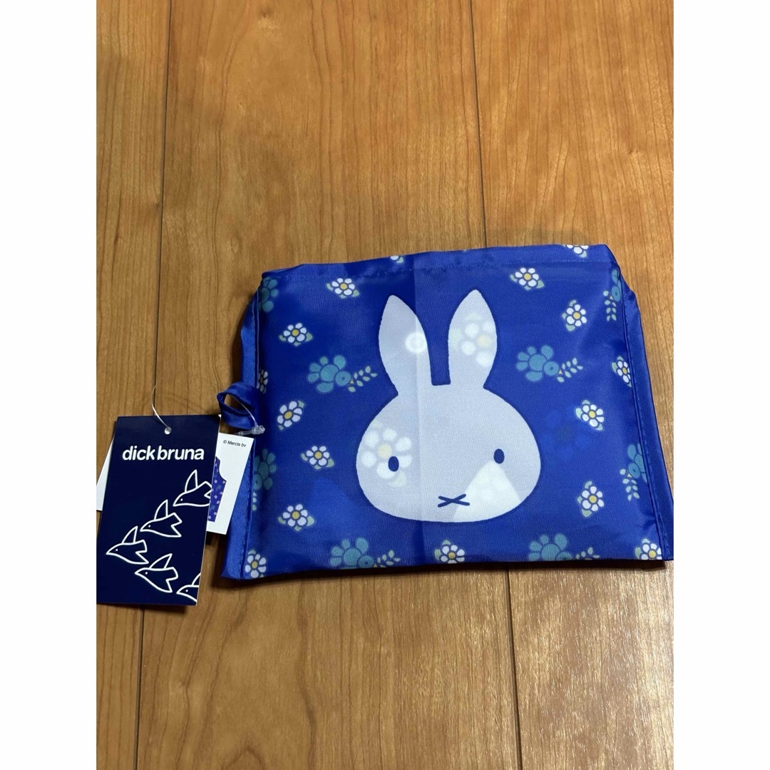 miffy(ミッフィー)のミッフィー　エコバッグ　ブルー　鳥　花 レディースのバッグ(エコバッグ)の商品写真