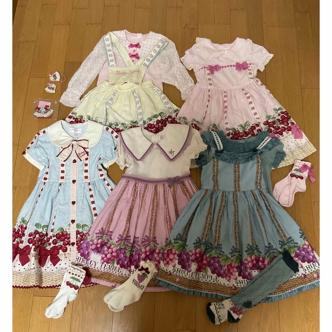シャーリーテンプル ぶどうバスケット ワンピース 90 - ワンピース シャーリーテンプル ぶどうバスケット ワンピース 90 - ワンピース
