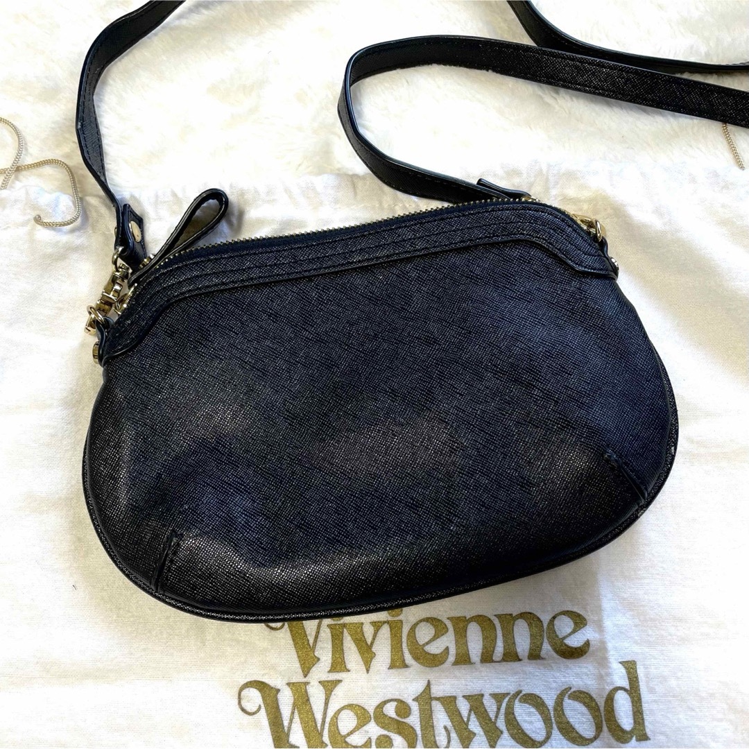 Vivienne Westwood(ヴィヴィアンウエストウッド)の【人気デザイン】✨ヴィヴィアンウエストウッド ショルダーバッグ オーブ レザー レディースのバッグ(ショルダーバッグ)の商品写真