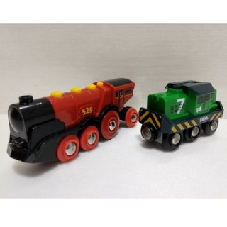 ブリオ(BRIO)のBRIO 電動 機関車  貨物輸送 バッテリーパワー マイティーアクション(電車のおもちゃ/車)